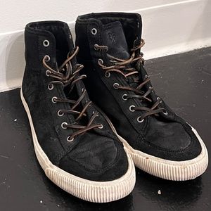 Frye Men's Miller High Top Black suede